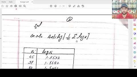 Average 1 | G.M H.M | || Waseem sir||