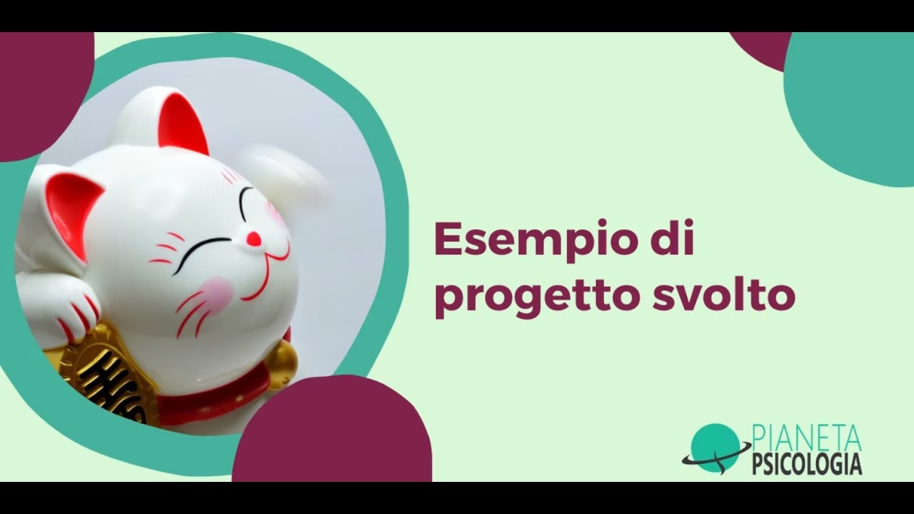 esempio di progetto di intervento