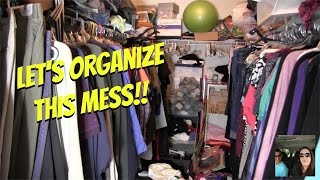 Let's Clean & Organize The Master Bedroom Super Messy Closet | PaulAndShannonsLife
