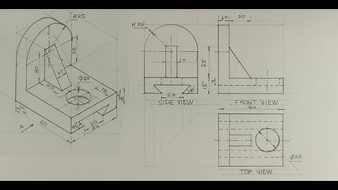 Orthographic projection - Technical drawing - Engineering drawing