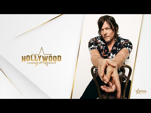 Norman Reedus Live Walk of Fame Ceremony