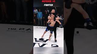 Referee vs Fighter🔥 #utc #referee #fighter#usa#mma