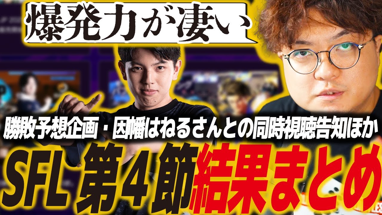 Street Fighter 6] SFL Round 4 Results Summary! If Takagi