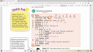 Pseudokod & Carta alir - Linear Search