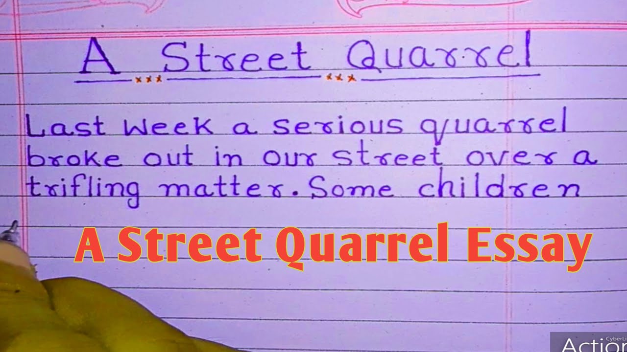 A Street Quarrel Essay In English YouTube a-street-quarrel-essay-in-english-youtube