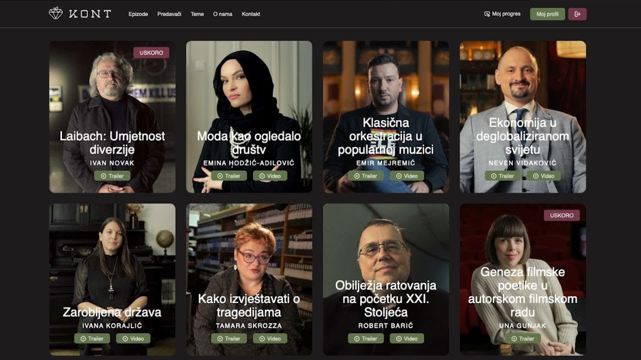 Besplatna online predavanja vrhunskih stručnjaka | KONT Masterclass | Kako se registrovati?