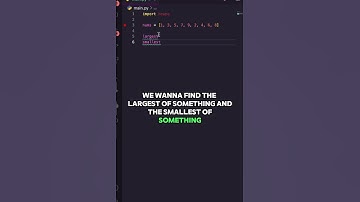Your Key to Quickly Identifying the Largest and Smallest List Items #shorts