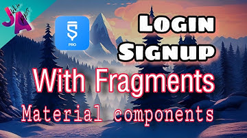 Creating a Material Design Login/Signup System in Sketchware with Fragments Using Firebase
