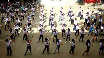 Múa đồng diễn tiến lên đoàn viên trường B ATT