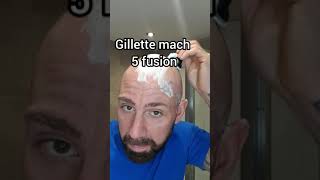 45 Second Head Shave with 5 days growth | Gillette 5 fusion #shorts
