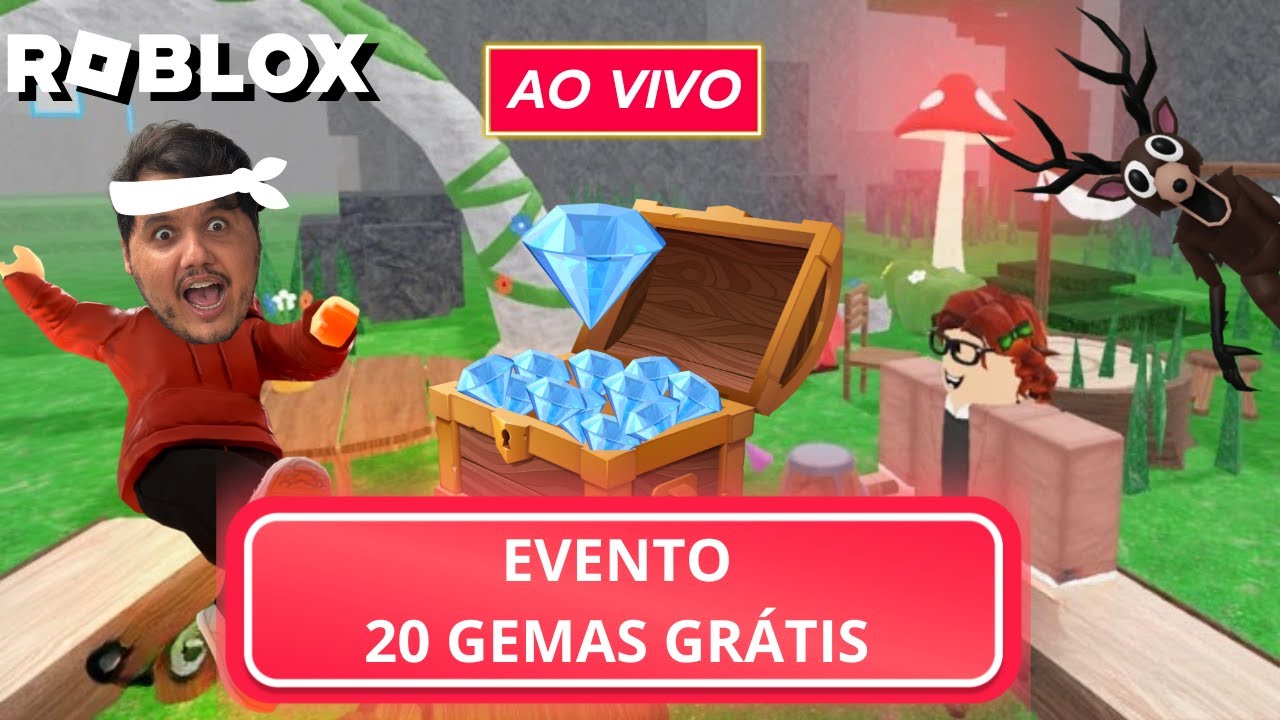 🔴 LIVE! - EVENTO 20 GEMAS GRÁTIS 99 NOITES NA FLORESTA (ROBLOX) - YouTube
