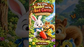 The Little Rabbit and the Red Carrot 🥕🐰 | A Friendship Story #Shorts #kidsstories