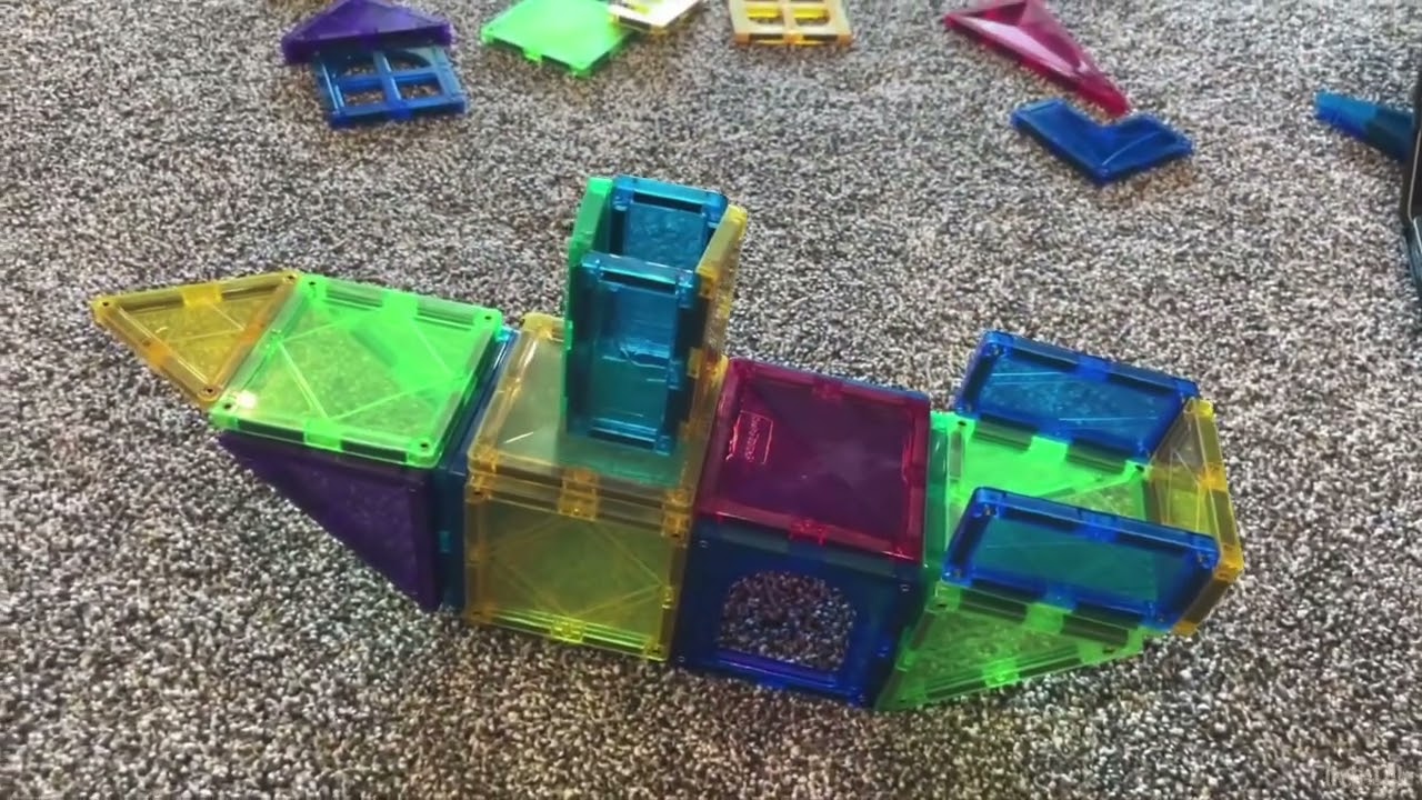 Desire Deluxe Magnetic Tiles Blocks Building Set for Kids – Learning Educational Toys for Boys Girls