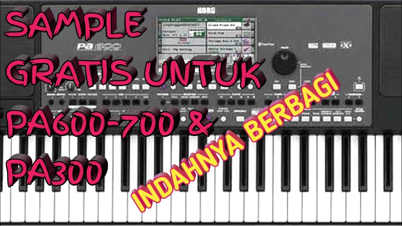 Sample gratis KORG pa600-700 & pa300