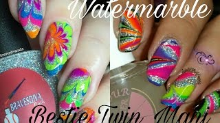 Watermarble | BravesDivanails | Sweet & Sour lacquer