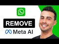Remove Meta AI from WhatsApp on iPhone 📱