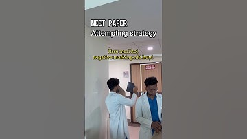 Best way to attempt neet question paper ! No negative marking! #neet #neet2025 #neetexam #aiims #pw
