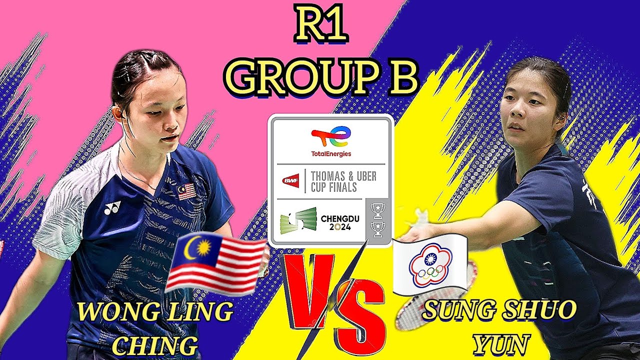 R1WONG LING CHING  TPESUNG SHUO YUN ubercup2024