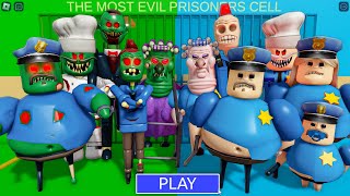 1.000.000 ZOMBIES Vs 1.000.000 POLICE in BARRY'S PRISON RUN! New Scary Obby (#Roblox)