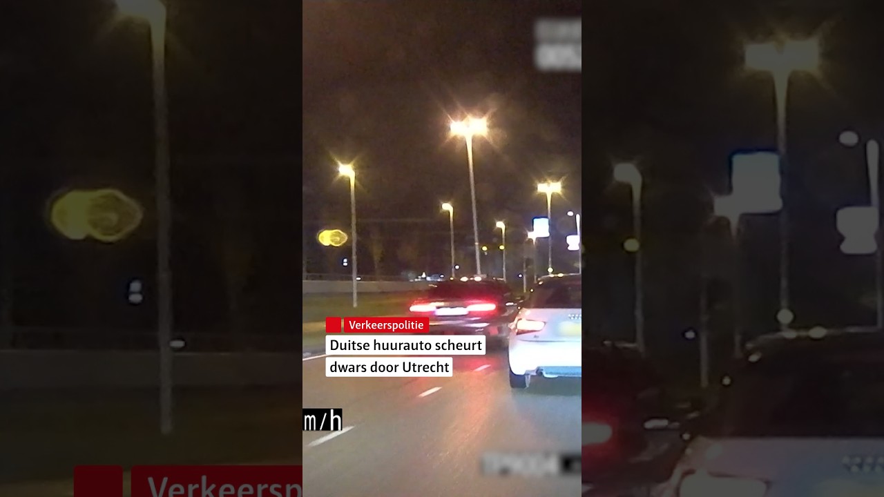 😮 Duitse huurauto scheurt door Utrecht #shorts
