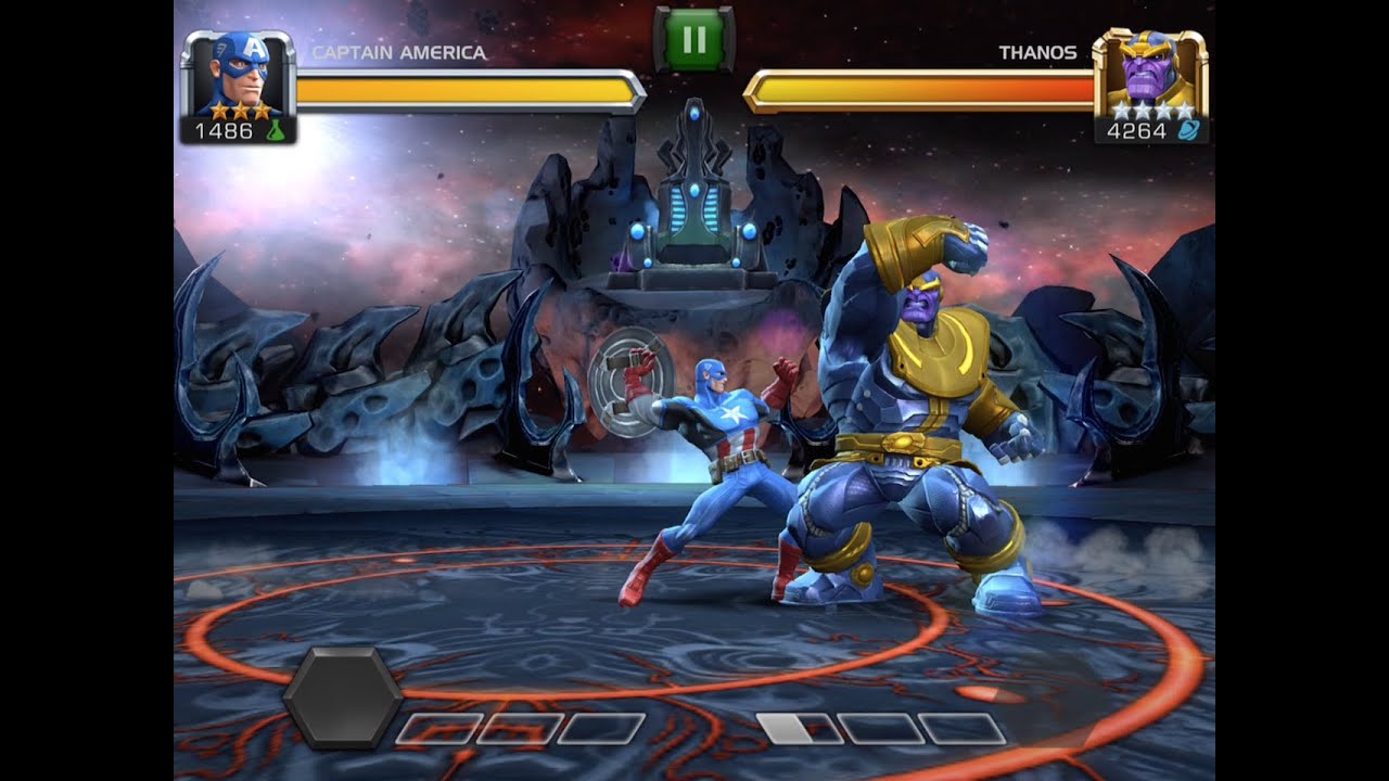 Captain America & Colossuses vs. Thanos  Marvel Contest 