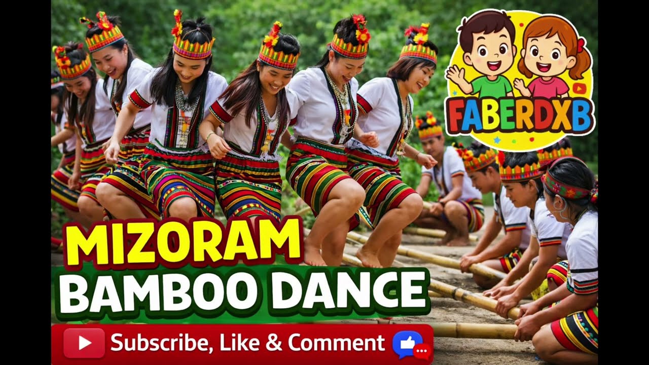 🌿 Mesmerizing Mizoram Bamboo Dance | Traditional Tribal Culture of Northeast India 🇮🇳