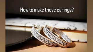 whole process of making weaved silver earrings#silver #gold #silverearrings #goldsmiths #proccess