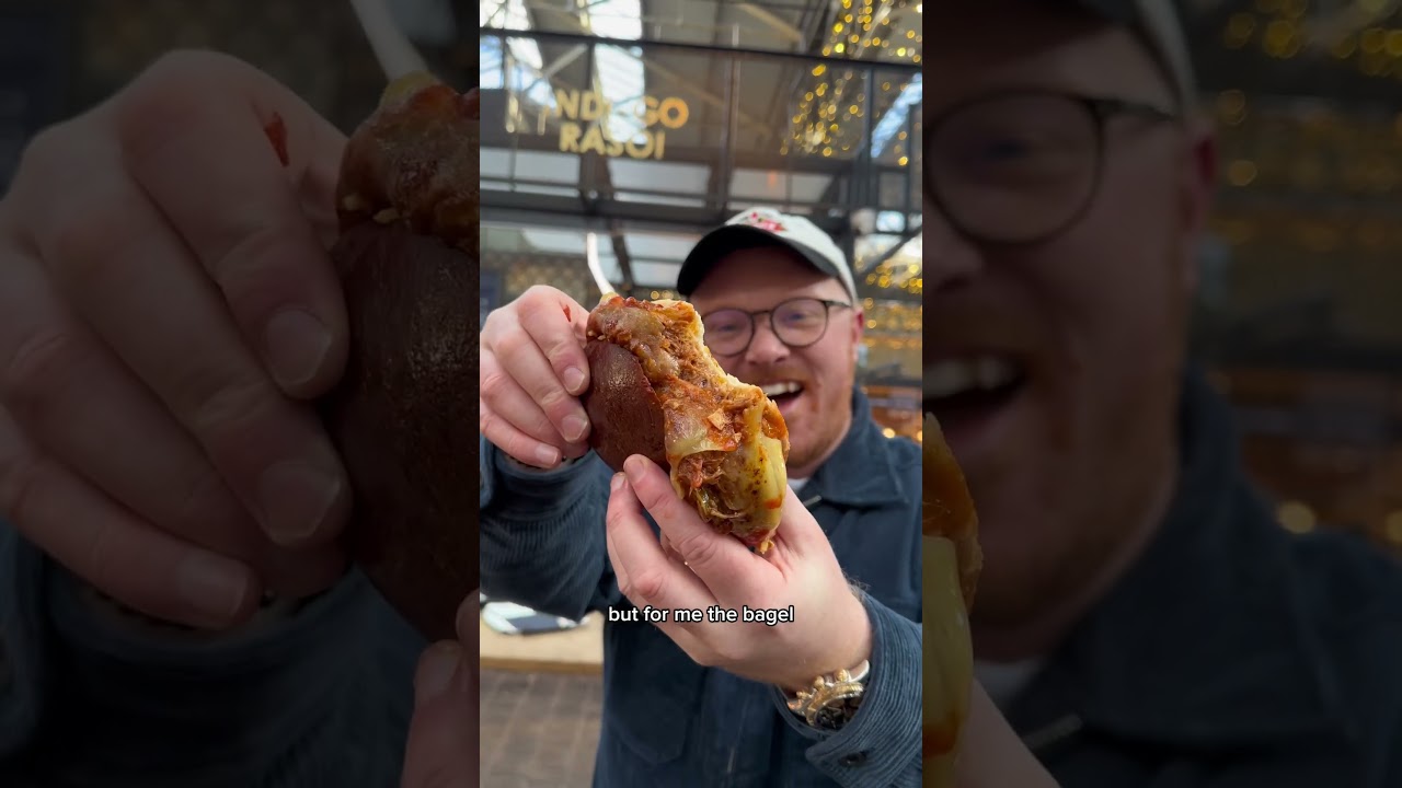 Trying London’s Viral Bagel Spot #bagel #london #food #foodie #foodlover #shorts