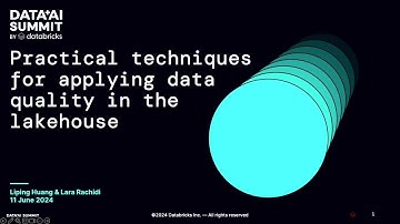 Learn Practical Techniques for Applying Data Quality in the Lakehouse with Databricks