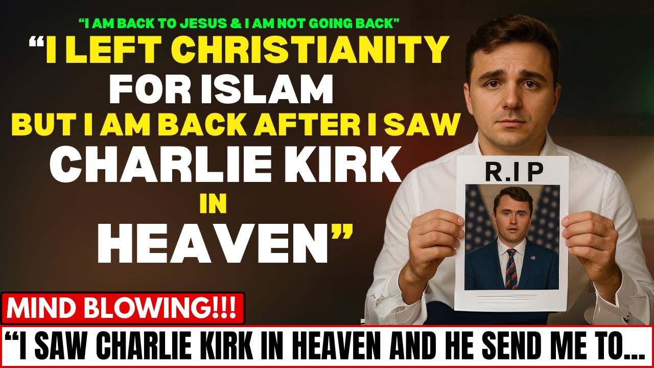 Muslim Activist Leaves Islam For Christianity After Seeing Charlie Kirk In Heaven Testimony