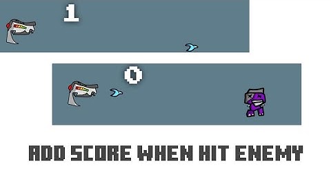 Adding score when hit enemy - Max2D [Eng And Indo sub]