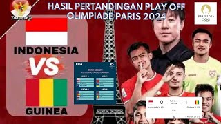 HASIL PERTANDINGAN PLAY-OFF OLIMPIADE PARIS 2024|INDONESIA 0-1 GUINEA|TETAP SEMANGAT GARUDA MUDA