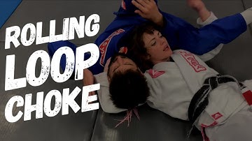 How to Rolling Loop Choke the Butterfly Guard for Jiujitsu