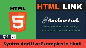 HTML Anchor Tag Tutorial in Hindi | Complete HTML Link Tag Guide for Beginners 🔥