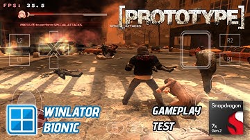 Prototype 1 Gameplay Test on Android | Winlator Bionic (Snapdragon 7s Gen 2) Adreno 710