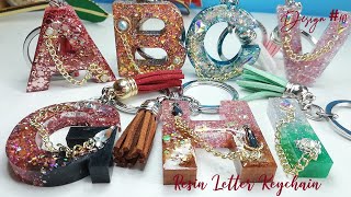 WOW! Resin Letter Keychain Design #10 | RESIN CRAFTS 101 | Tiktok Small Business Idea | Resin Art