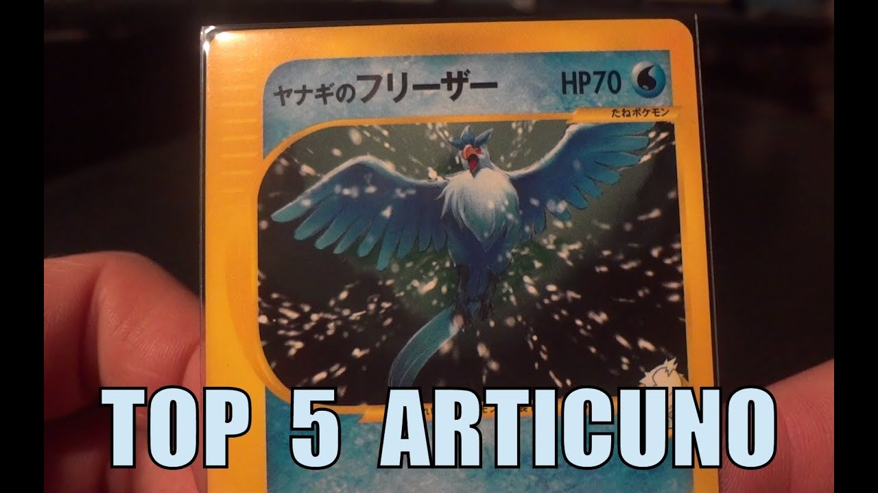 Top 5 Japanese Articuno Cards! YouTube