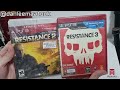 RESISTANCE 2 E 3 PS3 UNBOXING PT BR #resistance #playstation #unboxing