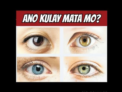 Video: Paano Matutukoy Ang Tauhan Ng Isang Tao Sa Kulay Ng Mata