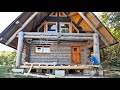 Finally balcony and front porch  off grid cabin building s4 ep16