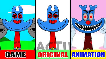 My NEW! Sprunki OC: Man Ray (from SpongeBob SquarePants) Animation vs Game (ALL Versions)