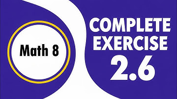 Class 8th Math New book Complete Exercise 2.6 - 8th Class Math  EX 2.6 - Single national curriculum 