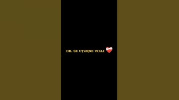 dil se utarne💔black screen❤️‍🩹 liyarics short video #emotional#shorts#trending#sad#status#viralvideo