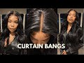 MELTED!!! THE BEST 5X5 HD LACE INSTALL+DIY CURTAIN BANGS FT. #UNicehair