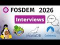 Interviews at FOSDEM 2026 – a talk with the founders of MariaDB and Codeberg