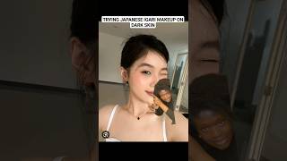 Japanese Igari Makeup on Dark Skin shortsclip shorts shortsviral japanesemakeup igarimakeup