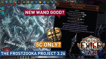 NEW Unique Wand is disgusting for my【FROSTZOOKA Golementalist】! GigaAOE DPS! | Day 3 Progress 3.26