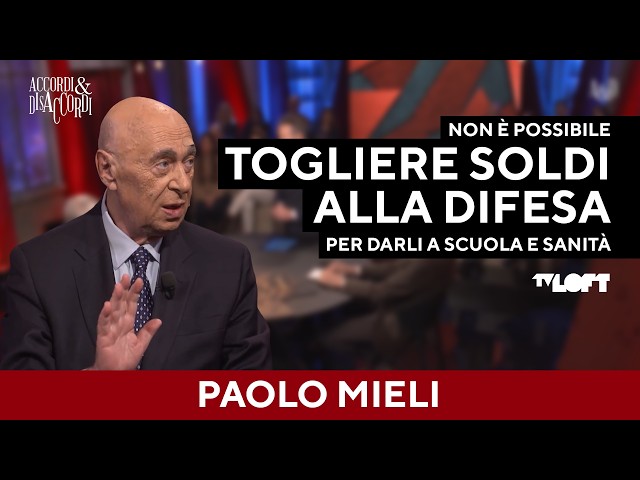 Paolo Mieli: “Meloni ha ragione, i soldi della difesa non possono andare alla sanità”