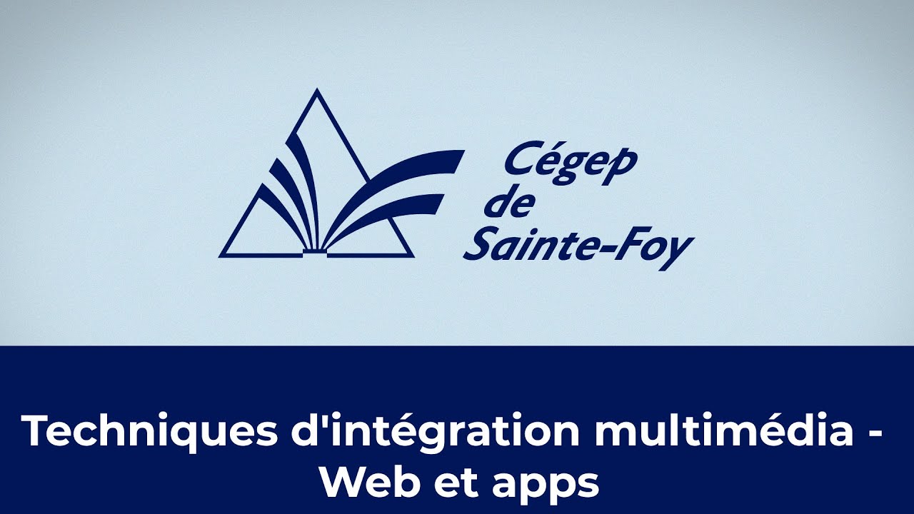Cégep de Sainte-Foy - Techniques d'intégration multimédia