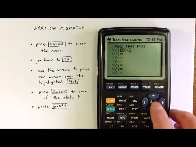 Quickly Fix: How to Fix Dim Mismatch on TI-84 Plus! 3 sddefault